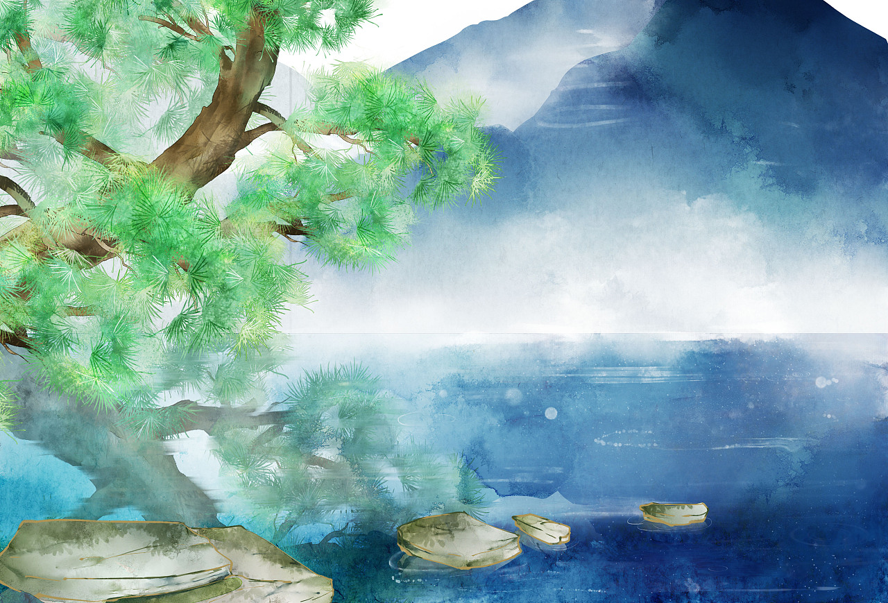 板绘插画壁纸插图小说封面包装水彩