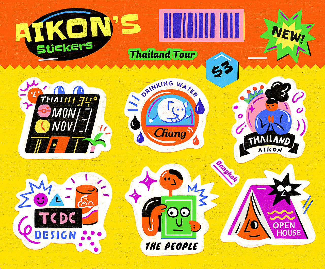 曼谷游 / Bangkok Tour（图ZMjY2NTYwNTI0） - 概念设定 - 站酷设计师Aikon_Chen原创素材 - 站酷ZCOOL