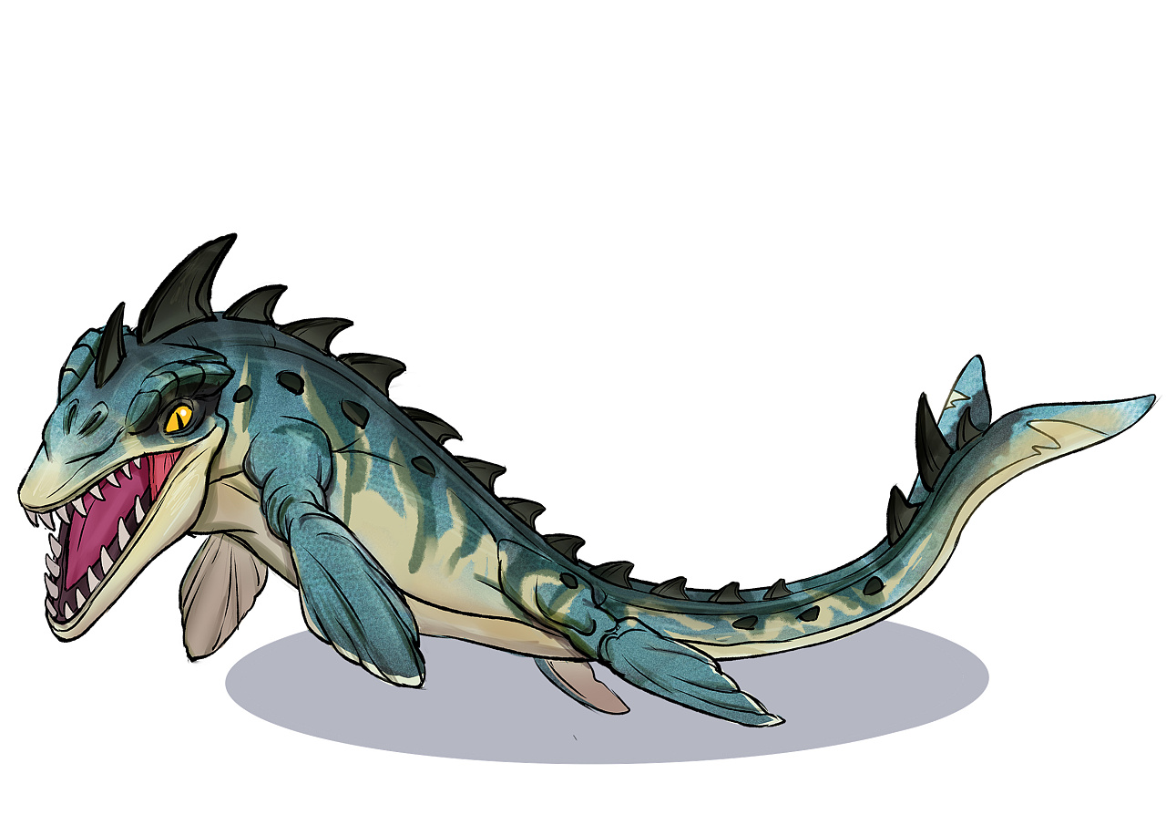 给taw画的几条原始巨兽|插画|商业插画|恶童制慥 - 原创作品 - 站酷