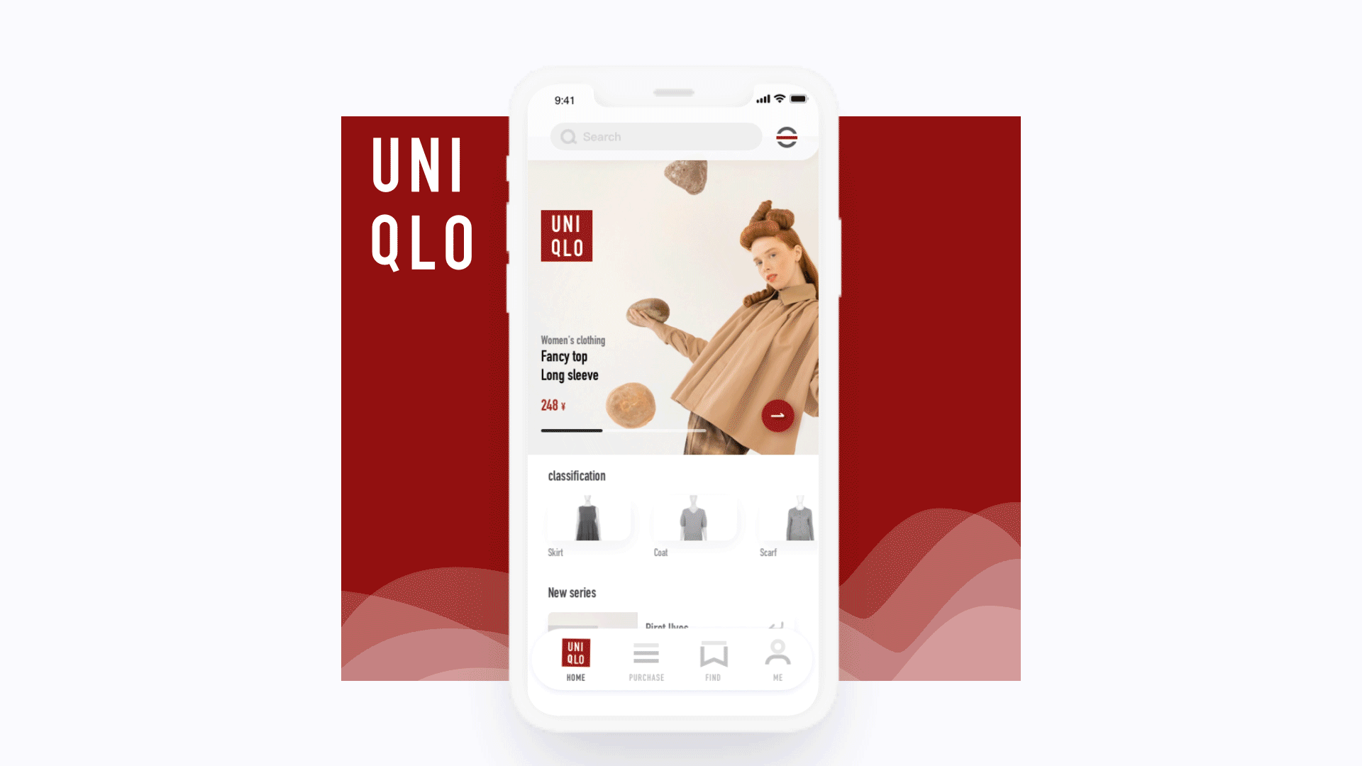 「优衣库UNIQLO」网页端/移动端界面设计