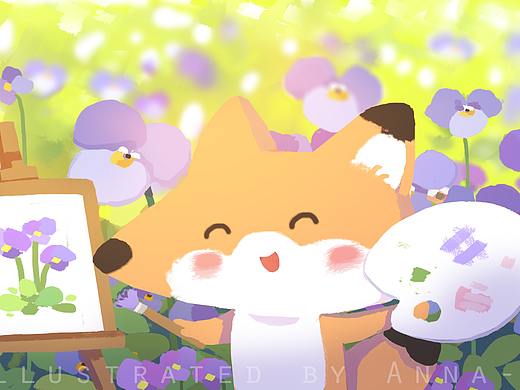 微信《萌狐》表情包創(chuàng)作 | 不要老是可愛地忘著我好嗎（個人主頁-ZMjc0MTY0MDg=） - 商業(yè)插畫 - 站酷設(shè)計師Anna_Lin_小雪龍原創(chuàng)素材 - 站酷ZCOOL