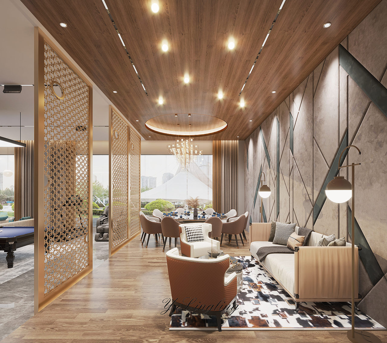 会所设计案例/北玄效果图