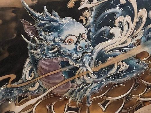 辛丑由龙作品--纯手工铜版錾刻画《貔貅图》