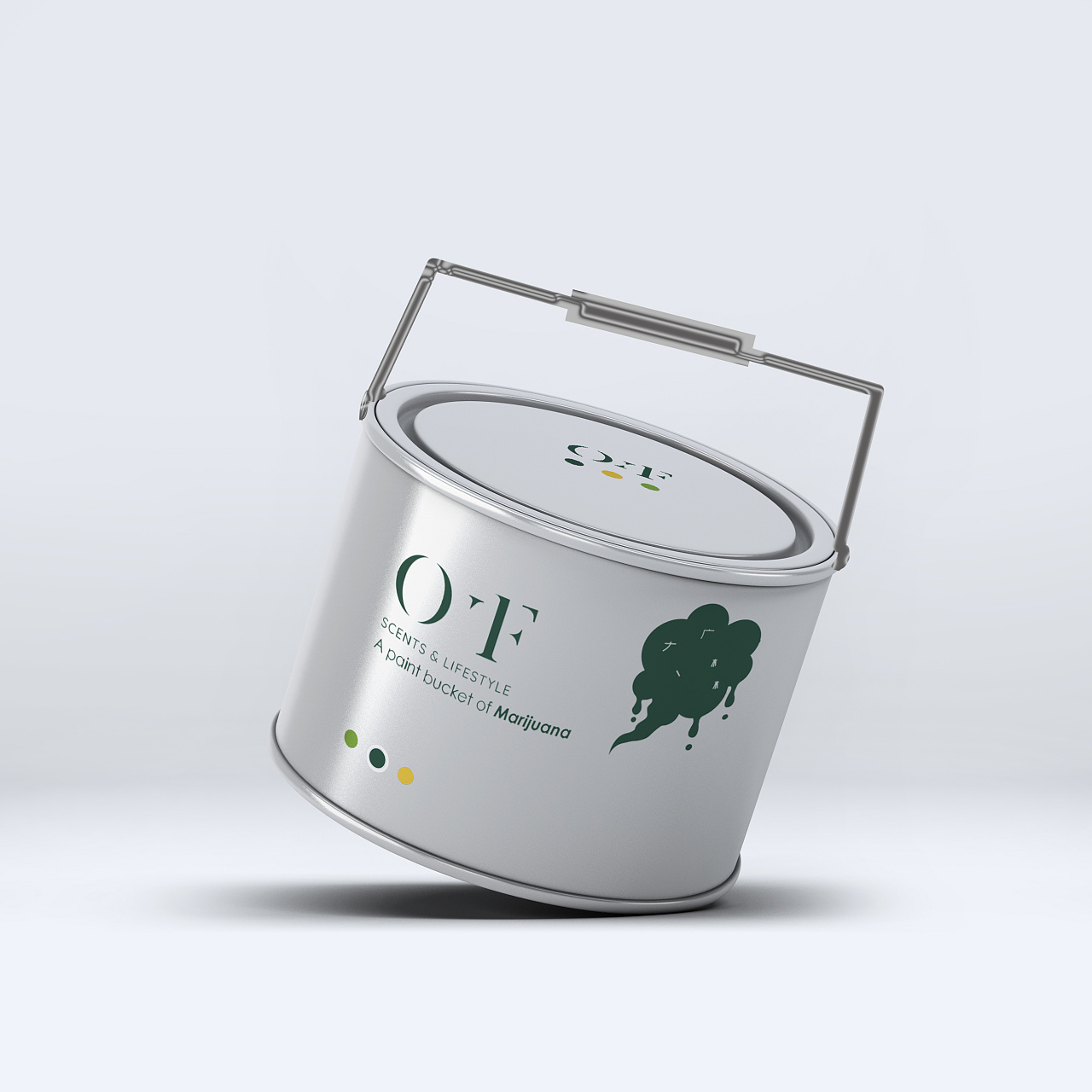 油漆桶蜡烛香薰包装设计