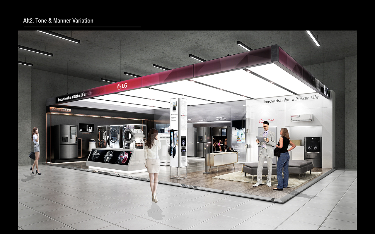 LG 2018 brand shop（图ZMTA2MTIxOTcy） - 场景 - 站酷设计师场景美学设计原创素材 - 站酷ZCOOL