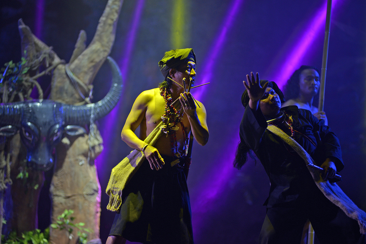 摄影舞台舞蹈佤族纪实舞台灯光