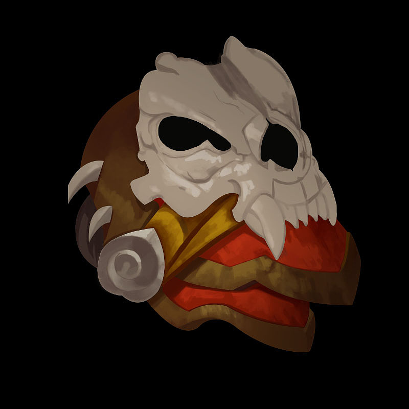 【临摹】游戏肩甲绘制