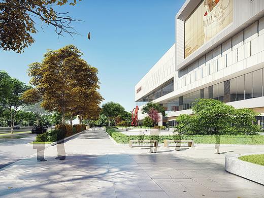 商业广场效果图  LU8 + Snapseed 小清新