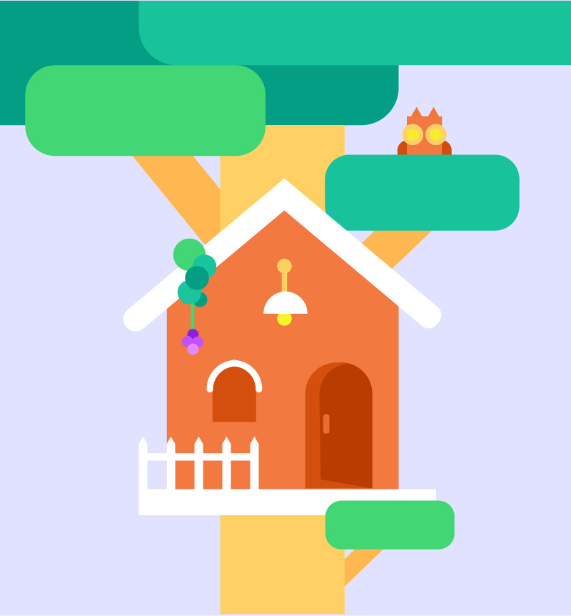 临摹作品 扁平化图形插画