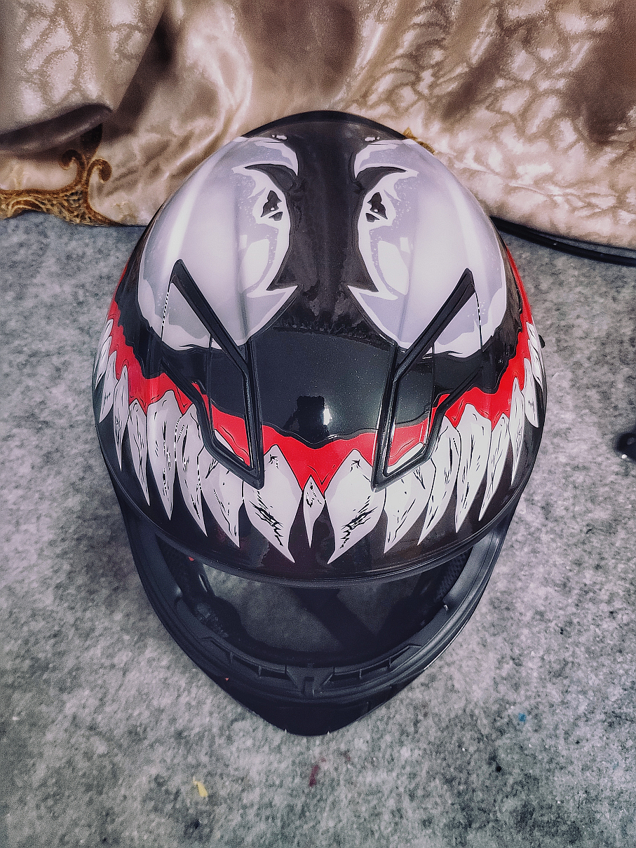 taohinls2ff328毒液二代头盔彩绘个性涂装