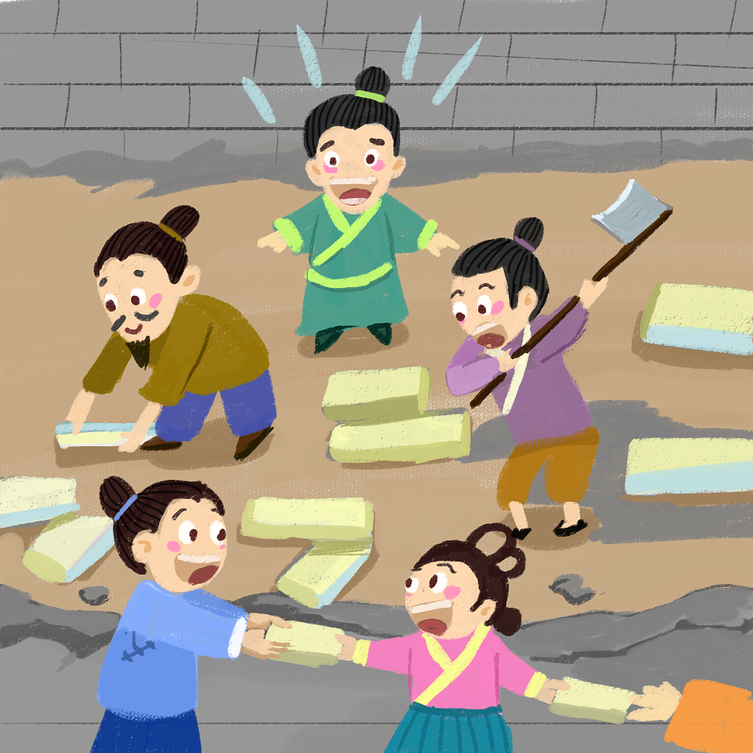 【儿插】民俗画年糕（图ZMjI2MjAyMTky） - 绘本 - 站酷设计师宝之绘画世界原创素材 - 站酷ZCOOL