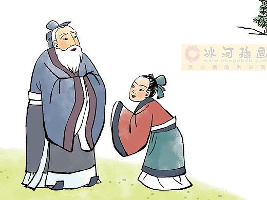 国学蒙学三字经千字文声律启蒙儿童插画