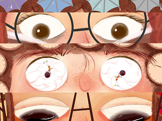 原创插画情绪与生活