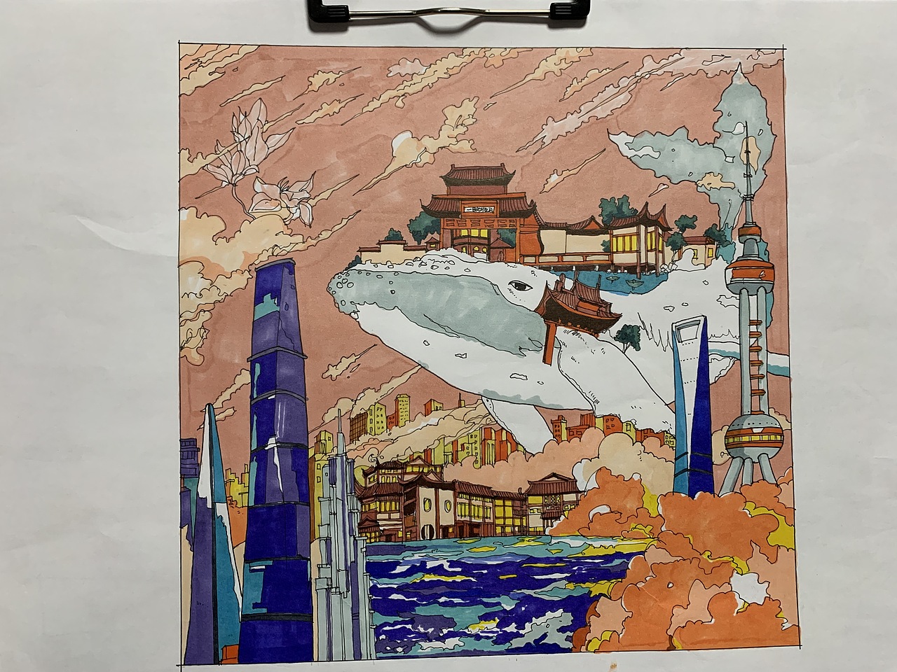 马克笔插画练习（图ZMjM1MTM4MjI0） - 创作习作 - 站酷设计师MOYUdesign原创素材 - 站酷ZCOOL