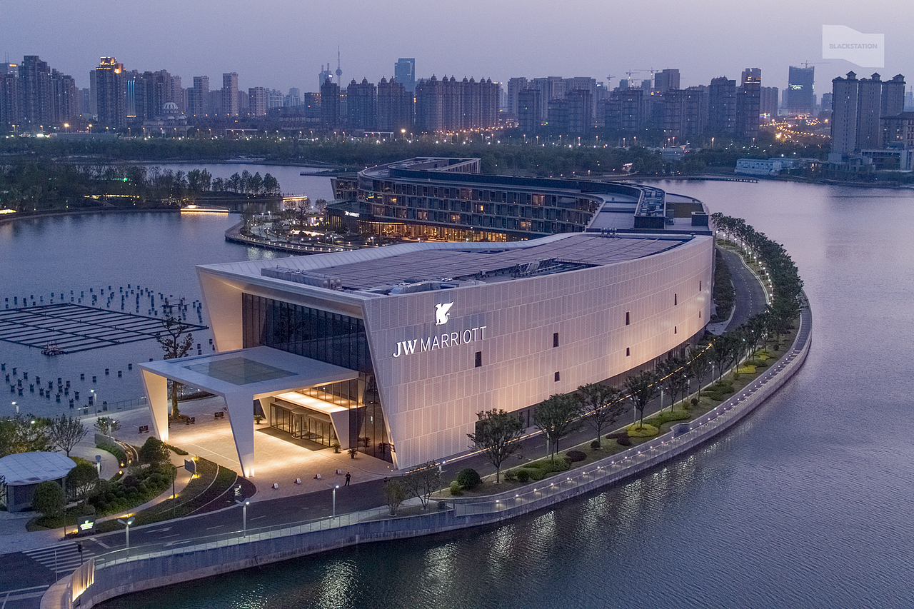 灵动水岸 | 上海东方美谷jw万豪酒店建筑影像