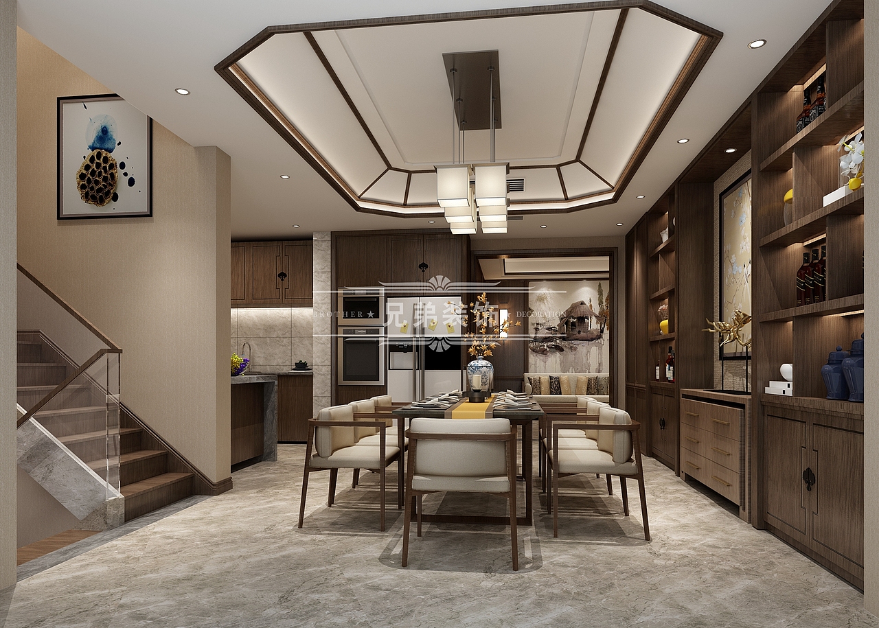 重庆金科岭上装修,金科岭上别墅装修效果图|兄弟装饰