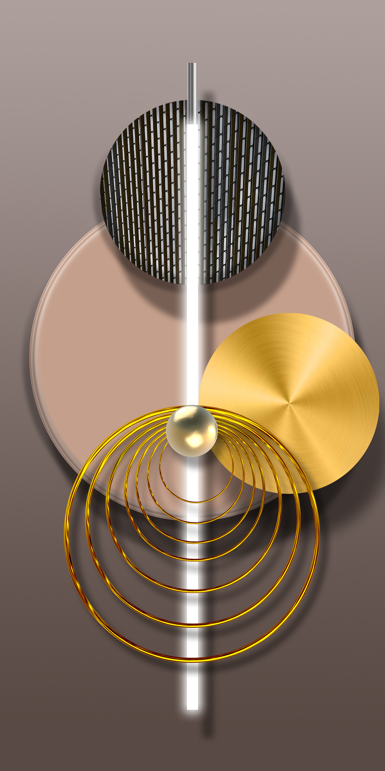 客厅三联画轻奢现代工装风