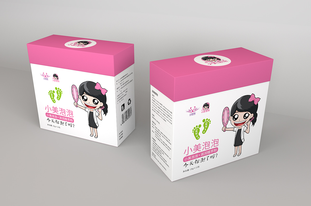 小美泡泡植萃粉系列包装（图ZMTQ0NzY5NjUy） - 包装 - 站酷设计师济南壹略品牌设计原创素材 - 站酷ZCOOL