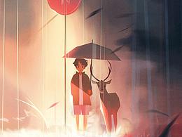 唯美插画小练习