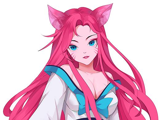 英雄联（LOL）—阿狸（个人主页-ZNDk5OTA5MzI=） - 创作习作 - 站酷设计师GAOMON高漫原创素材 - 站酷ZCOOL