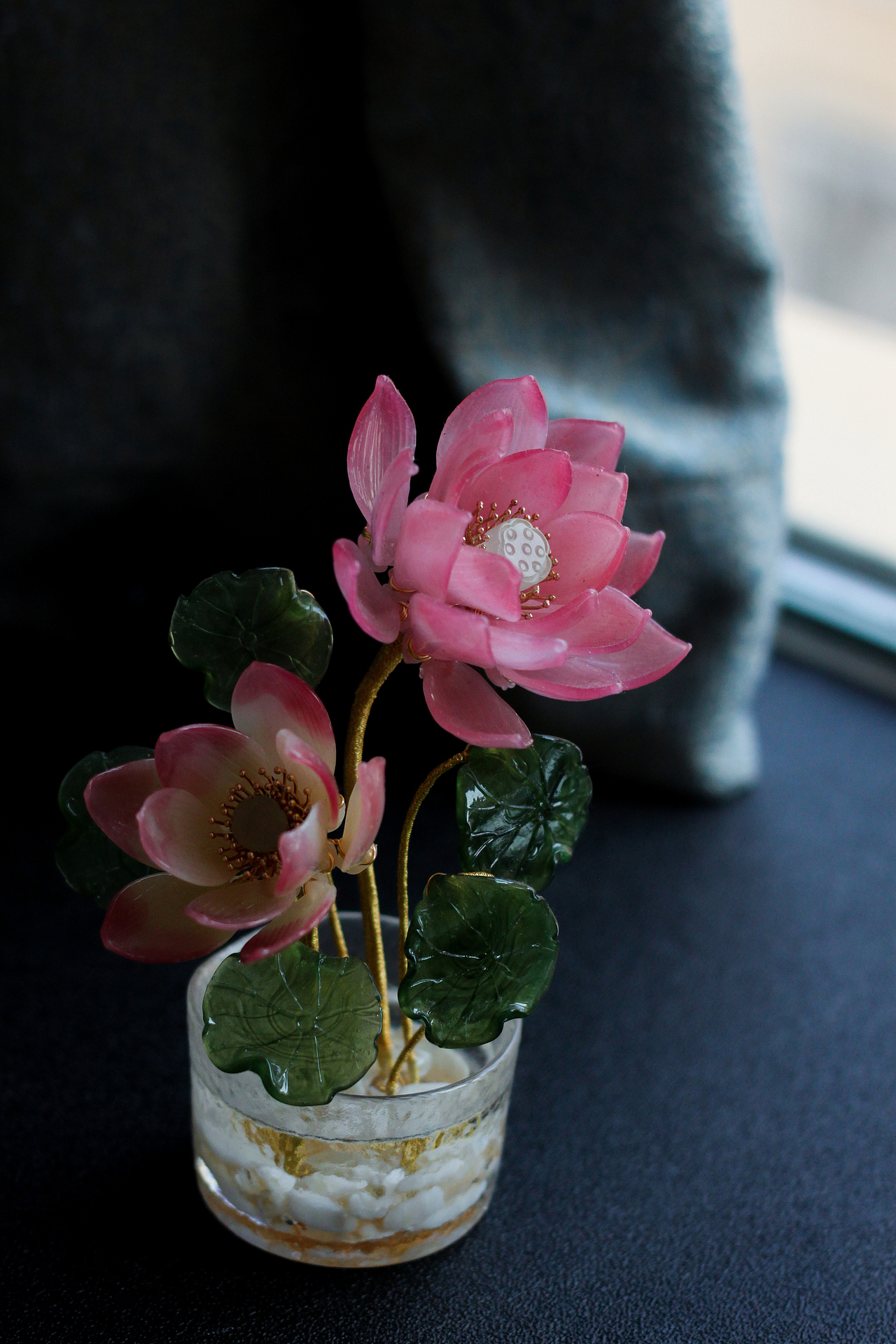 料器花——几盆桌面小摆设