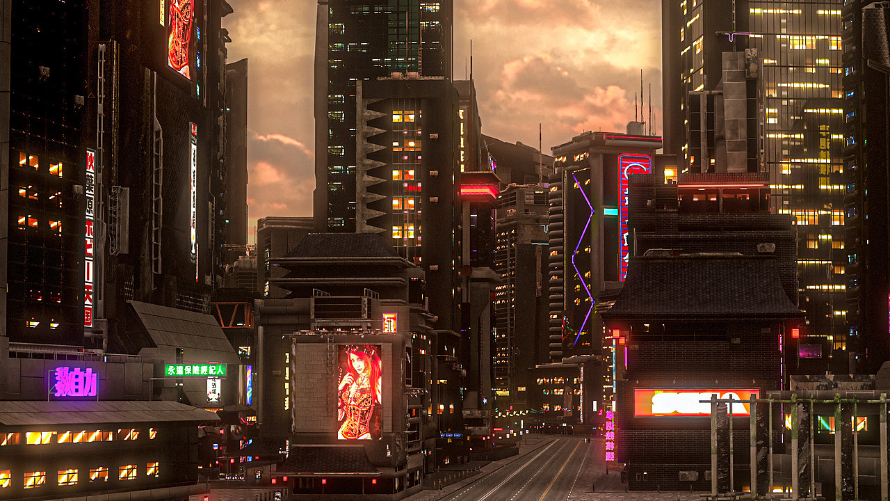 朋克之夜（图ZMjQ1NTQ3NjQ0） - 场景 - 站酷设计师小橘长大橘原创素材 - 站酷ZCOOL