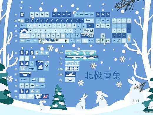 一些新画的键帽设计稿～