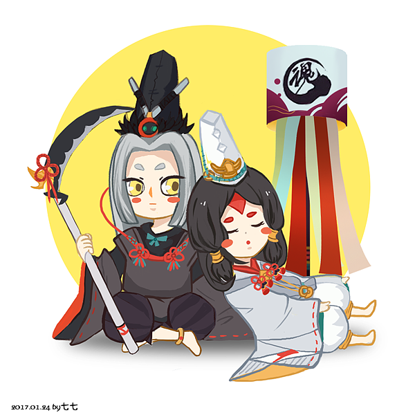 阴阳师同人——黑白童子