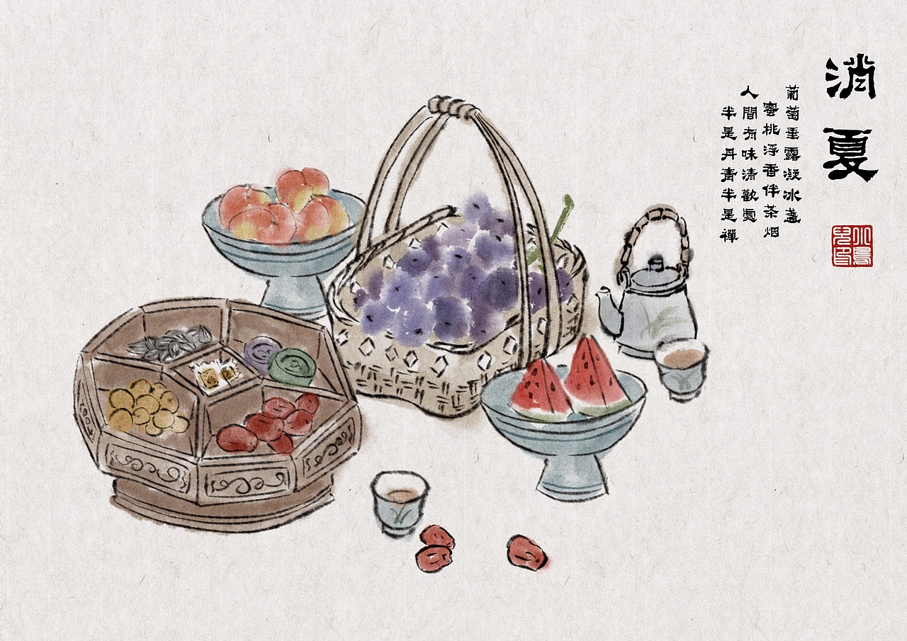 故乡记忆（图ZMzkzOTMzNjM2） - 商业插画 - 站酷设计师书画亮晶晶原创素材 - 站酷ZCOOL