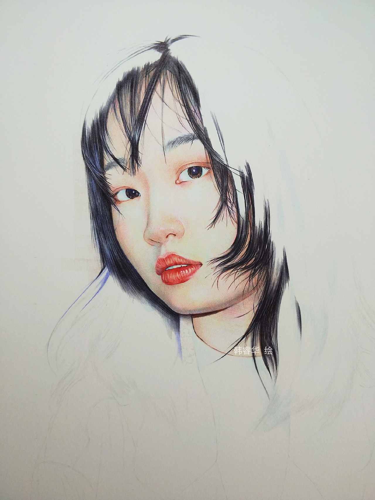 唯美写实女孩（图ZMTg4NDkyNzA0） - 绘画 - 站酷设计师HRH没有之一原创素材 - 站酷ZCOOL