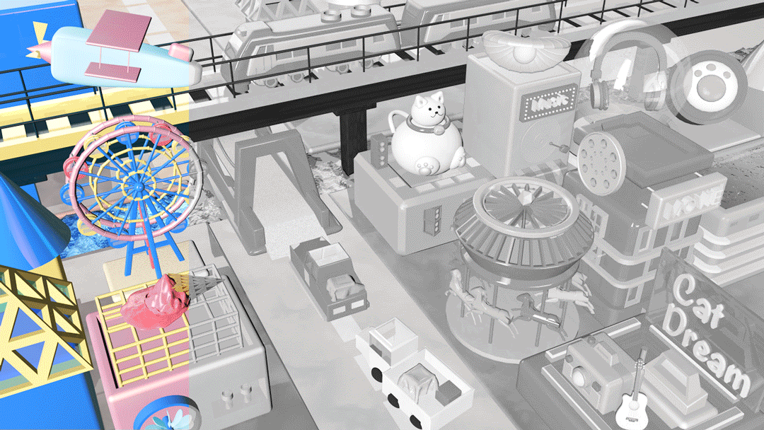 猫梦（图ZMTQxNDI5Mzgw） - 场景 - 站酷设计师纸白原创素材 - 站酷ZCOOL