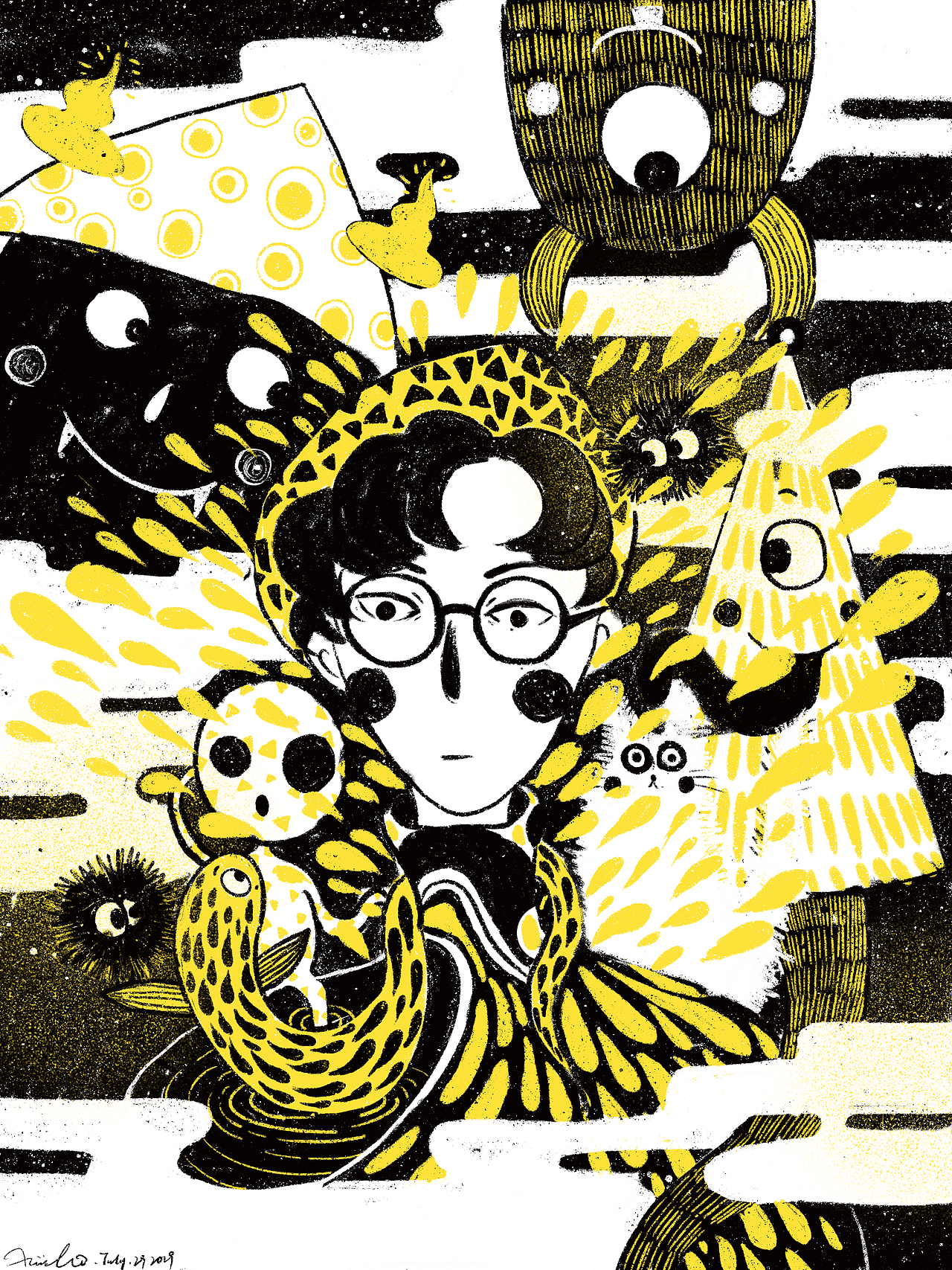 黑黃系列（圖ZMTY5Nzk0NDY4） - 創(chuàng)作習(xí)作 - 站酷設(shè)計(jì)師xinpingli原創(chuàng)素材 - 站酷ZCOOL