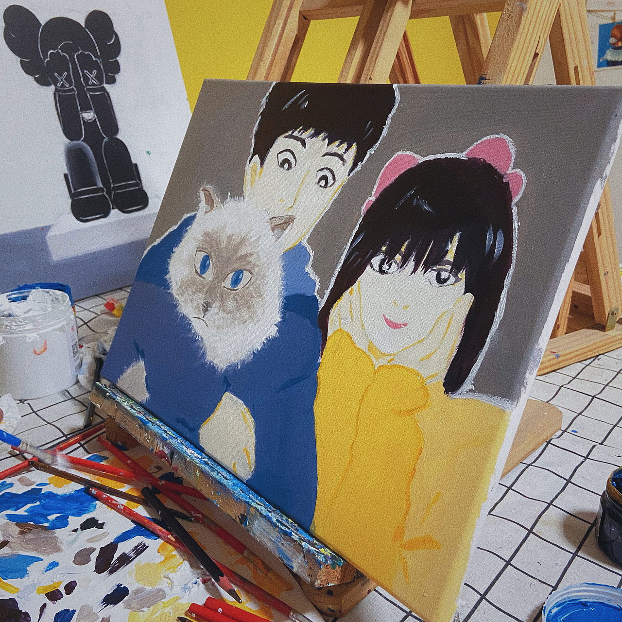 丙烯尝试（图ZMjY5Mjk0MTAw） - 创作习作 - 站酷设计师小章鱼姬原创素材 - 站酷ZCOOL