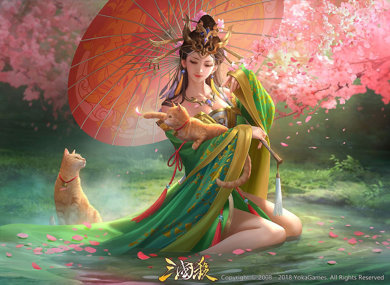 为游戏《三国杀》创作的角色插画