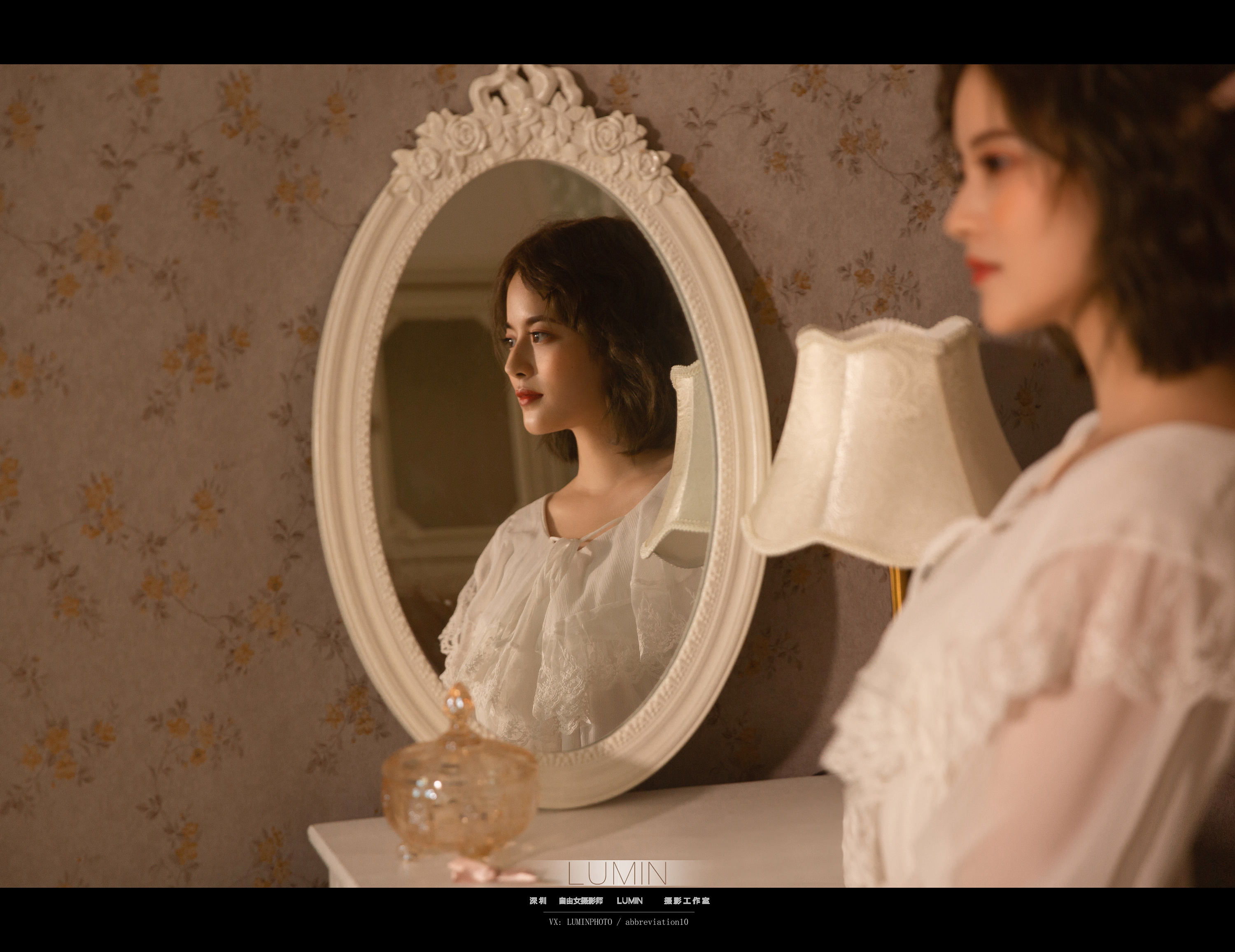 欧式复古睡裙 电影风写真