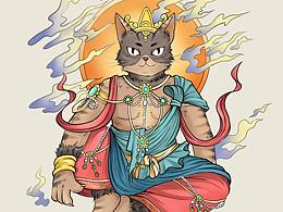 猫咪观音像