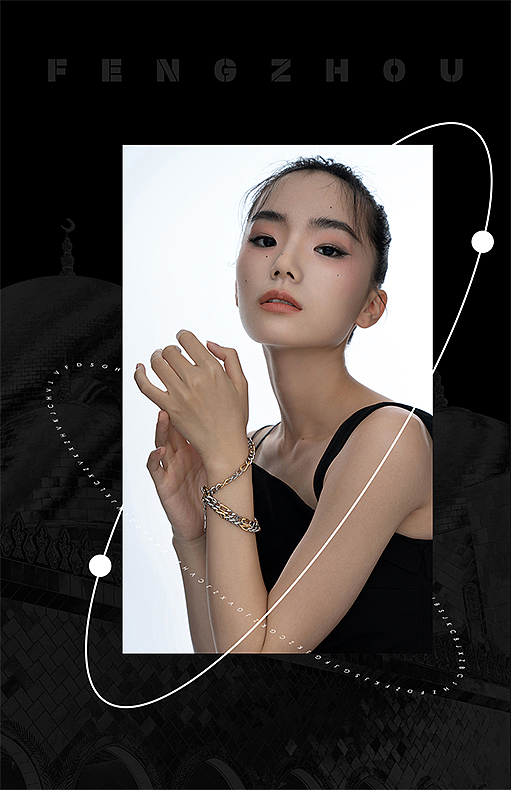 wealthyboo潮酷珠宝模特摄影海报