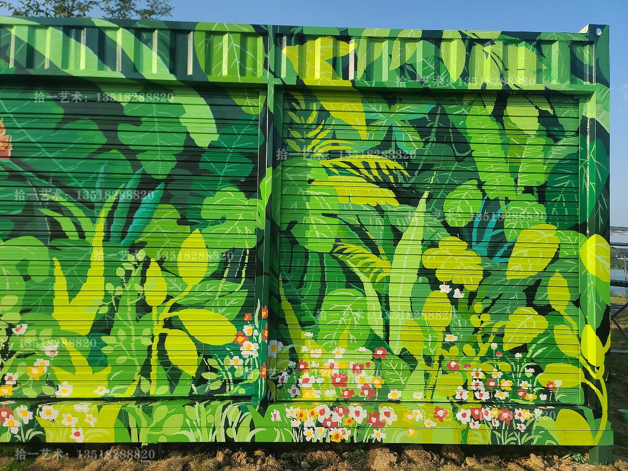 成都墙绘壁画：原创手绘集装箱（图ZMzc3NzgxNTA4） - 绘画 - 站酷设计师成都壁画师谭谭原创素材 - 站酷ZCOOL