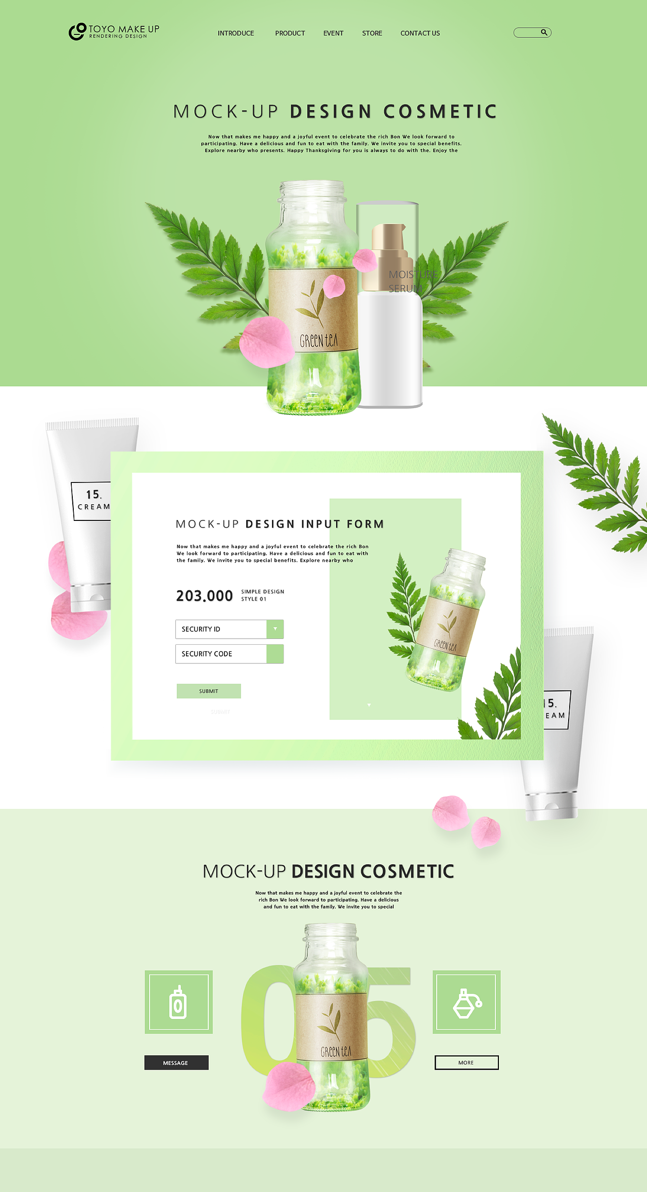 美妆网页首页设计