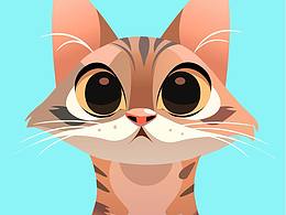 插畫《貍花貓》