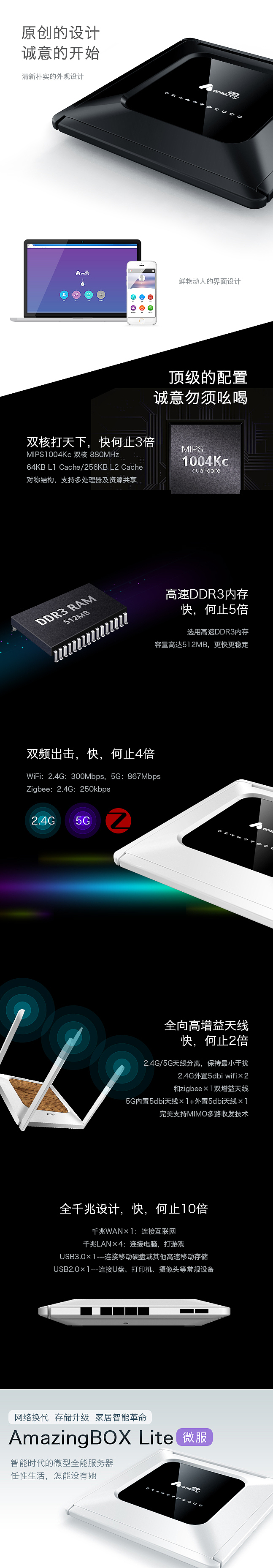 AmazingBOX智能路由宣传设计