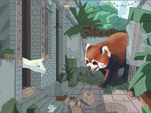 巷子里（个人主页-ZNTgwNDYzNjQ=） - 创作习作 - 站酷设计师落叶LY原创素材 - 站酷ZCOOL