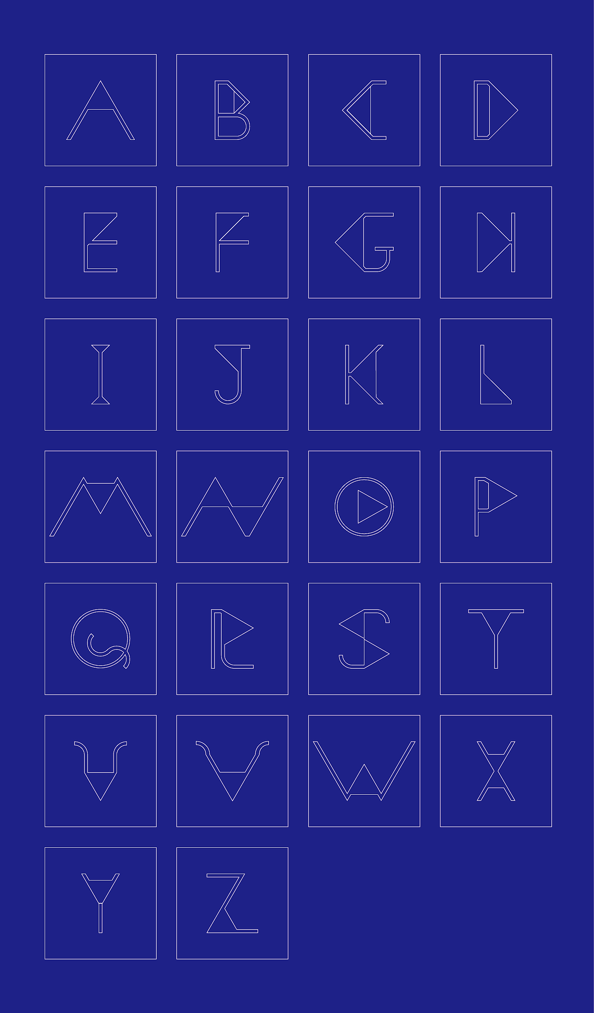 字母A-Z（图ZMTU3MTg3MzI=） - 字体/字形 - 站酷设计师陈国波原创素材 - 站酷ZCOOL