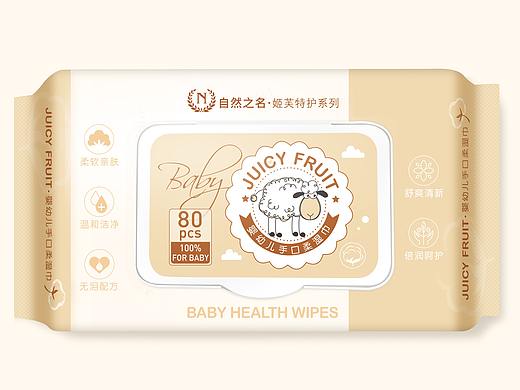 产品效果图来一个《婴幼儿手口柔湿巾》