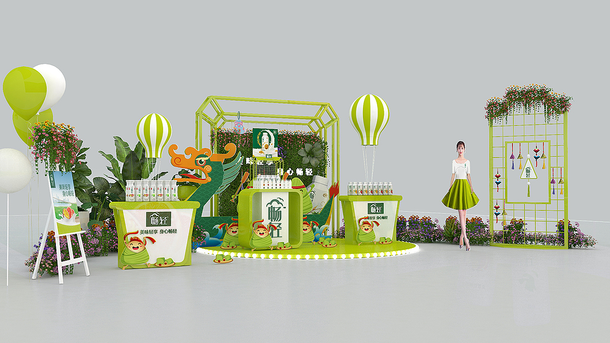 异形堆头陈列图片|盒子堆头创意陈列图片