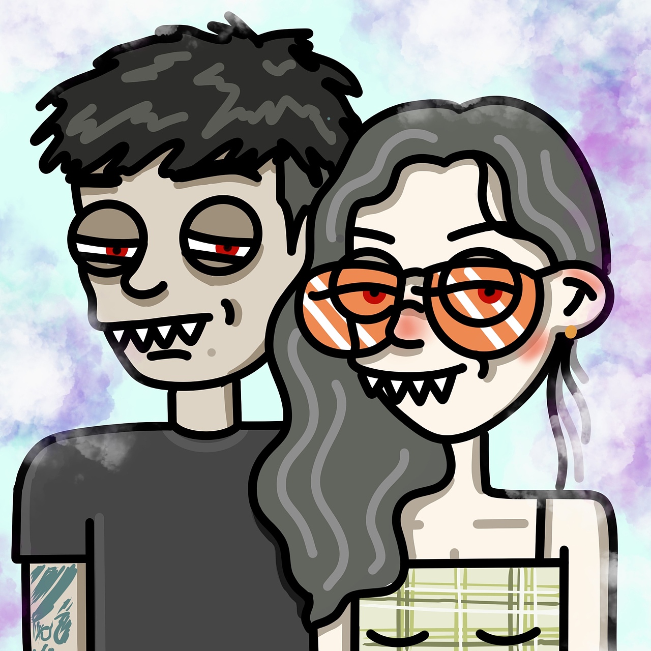 《红眼病百人斩斩斩》（图ZMjcxOTE1MjYw） - 艺术插画 - 站酷设计师毛毛毛毛密密麻麻原创素材 - 站酷ZCOOL