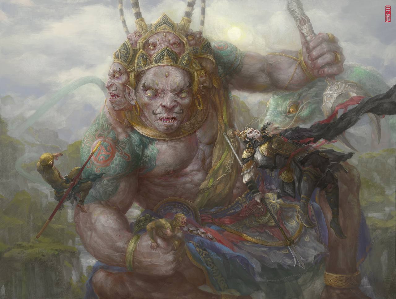 齊天系列第三弹（图ZOTQyNTQ0MjQ=） - 游戏原画 - 站酷设计师徐子晖cicman原创素材 - 站酷ZCOOL