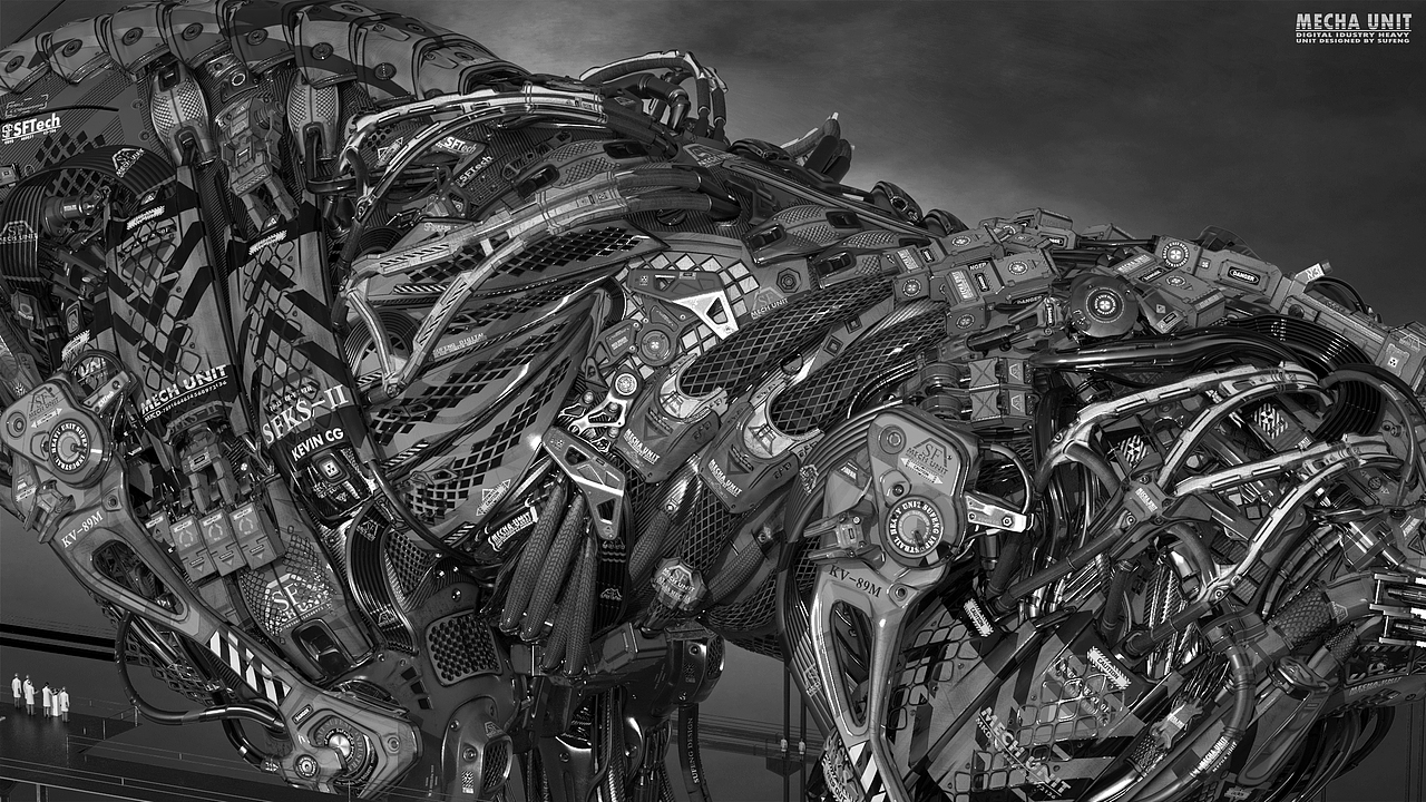 Different Channel tests of Mecha Tiger（图ZMjY5MzMxMjIw） - 人物/生物 - 站酷设计师sufengphoenix原创素材 - 站酷ZCOOL