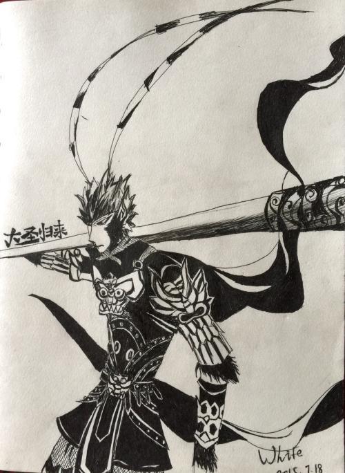 孙悟空纹身图案