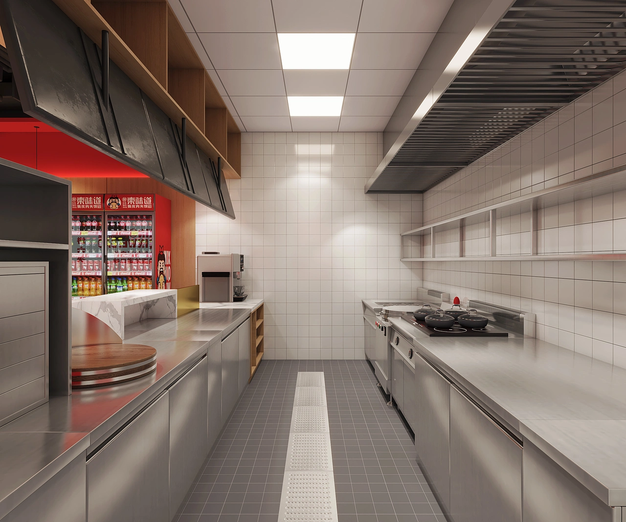 新秦味道脆皮肉夹馍_连锁餐饮设计效果图_集恩餐饮设计